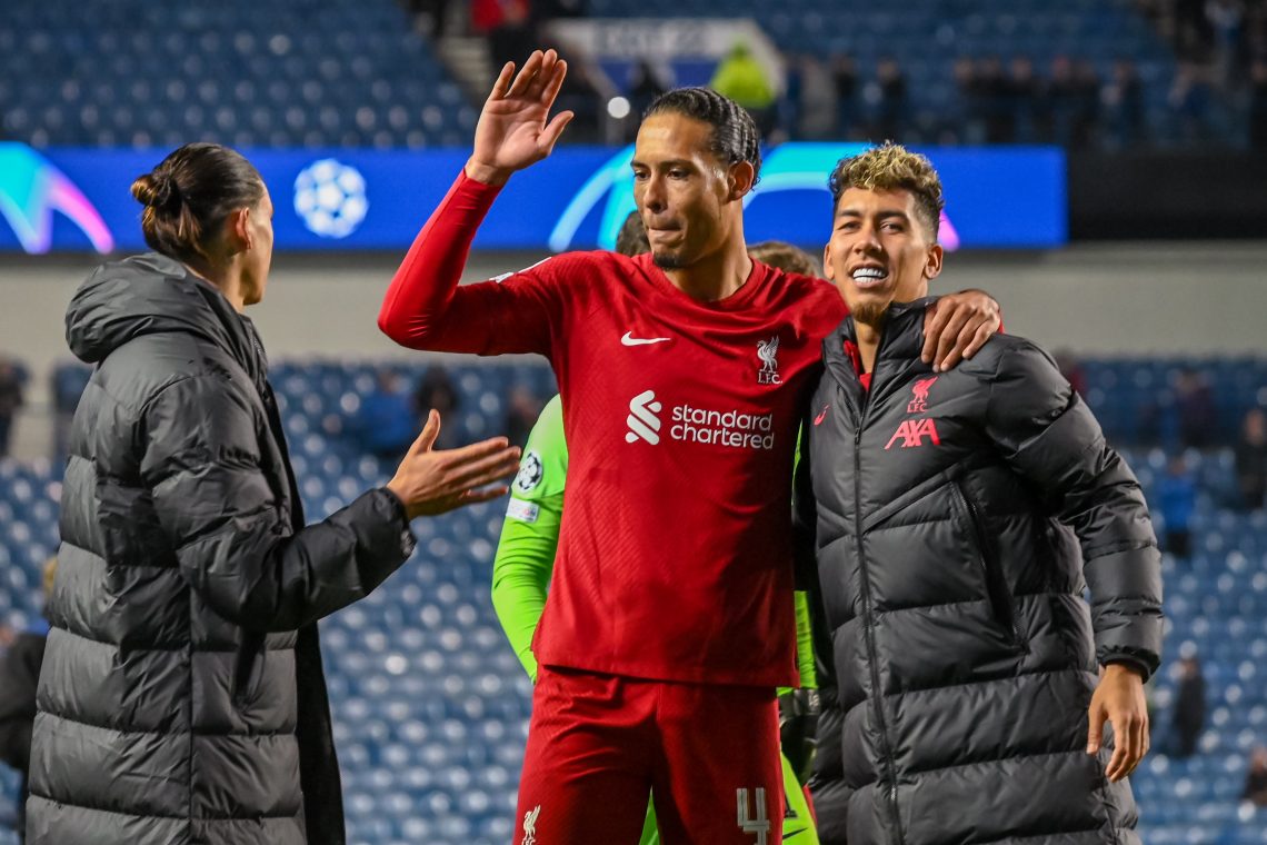 Van Dijk i Firmino po wygranym meczu