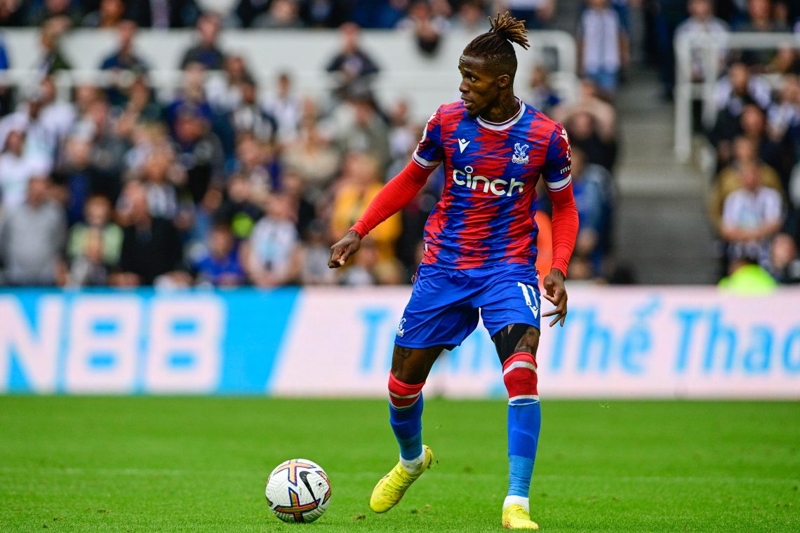 Wilfried Zaha w meczu z Newcastle