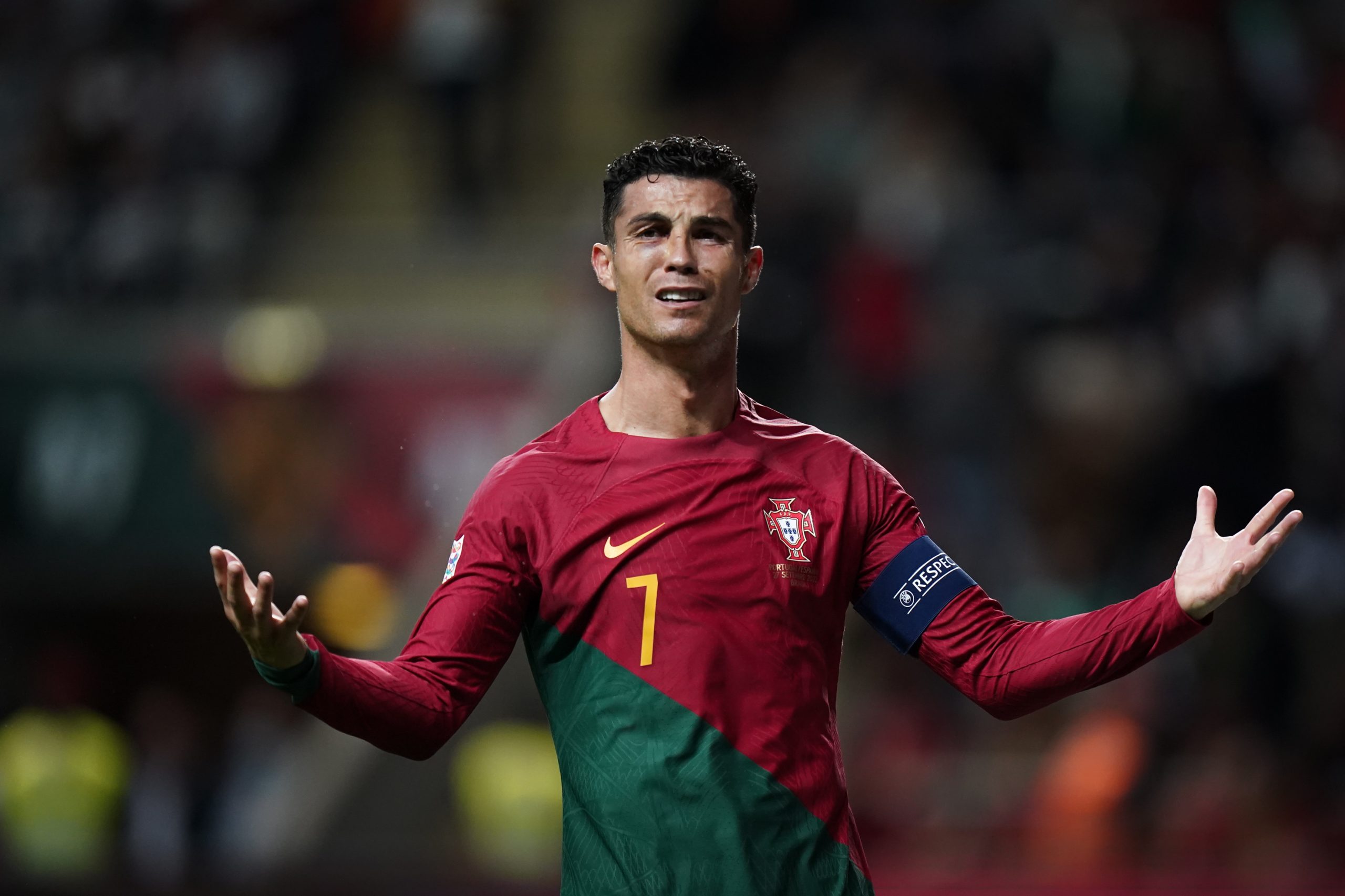 Ronaldo w meczu z Hiszpanią