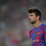 piłkarz FC Barcelony - Gerard Pique; LaLiga 05.11.2022