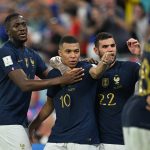 Piłkarze Francji po strzelonym golu