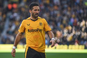 Joao Moutinho w meczu z Leicester