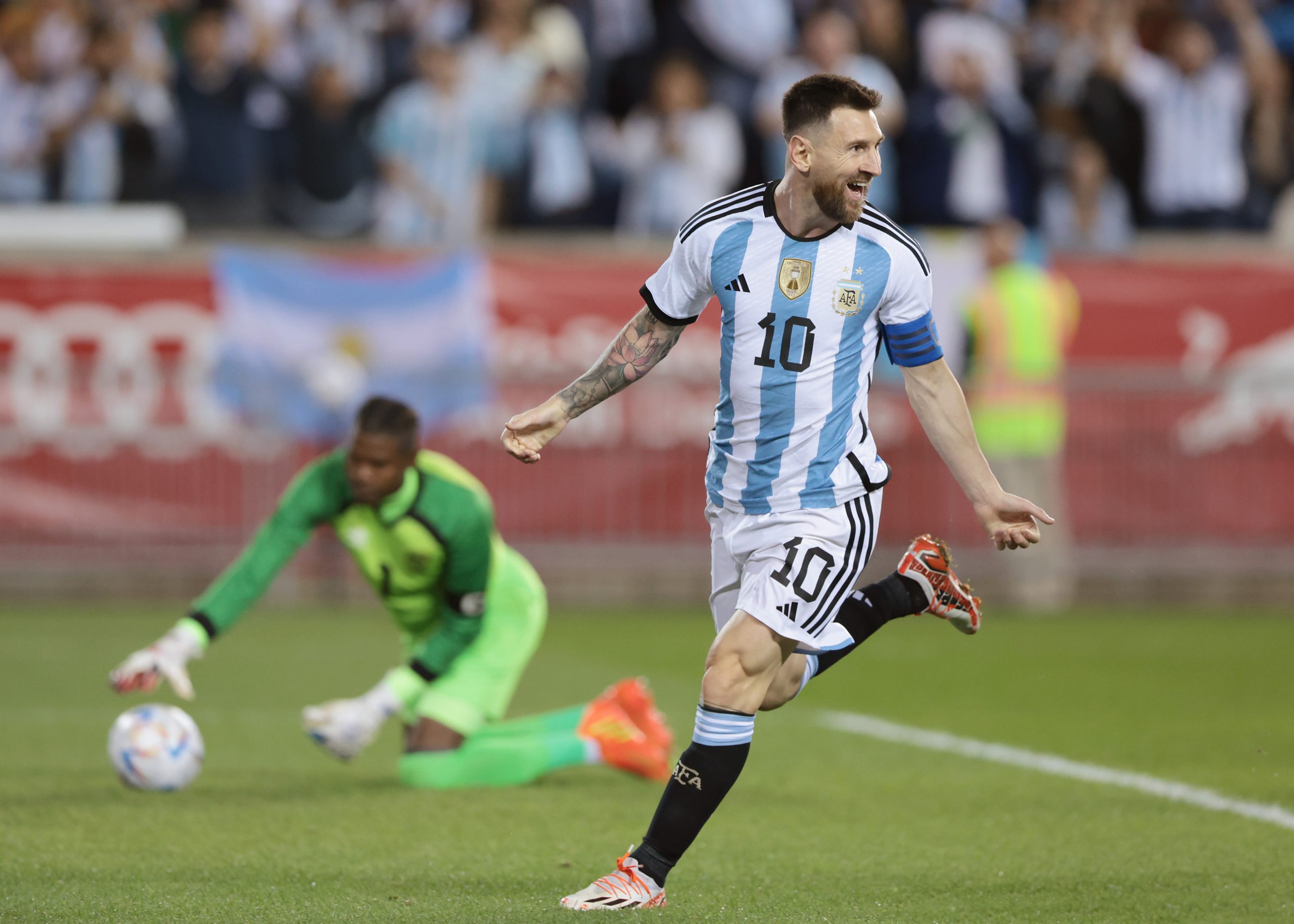 Leo Messi po zdobytym golu