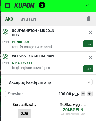 kupon EFL Cup 20.12.