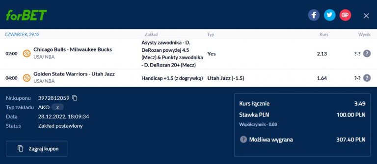 kupon nba w forbet 28.12.22 