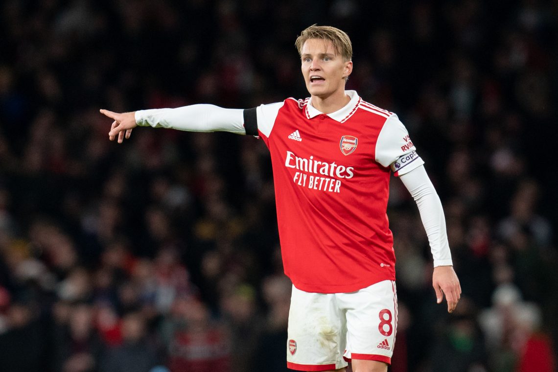 Martin Odegaard w meczu z Brightonem