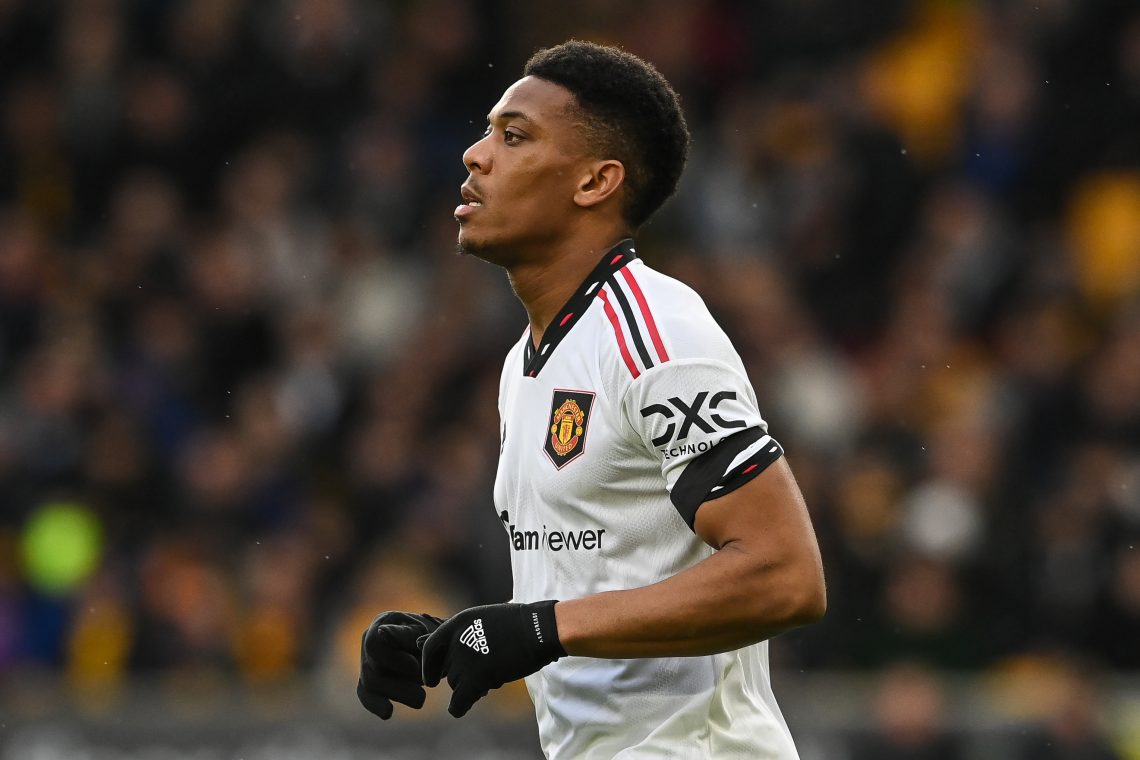 Anthony Martial w meczu z Wolves