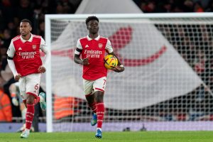 Bukayo Saka po strzeleniu gola