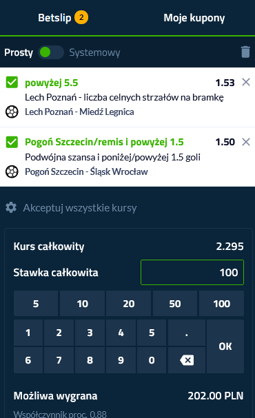 kupon Ekstraklasa 05.02.