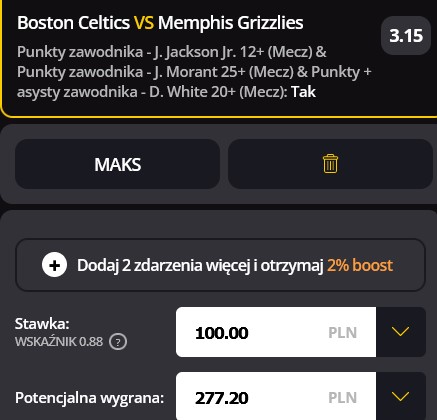 nba singiel w lvbet 12.02.23