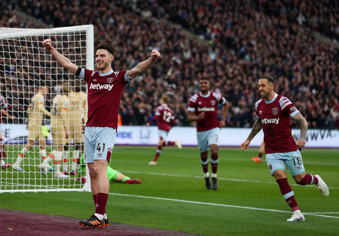 Declan Rice po zdobyciu gola