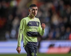 Phil Foden w meczu Pucharu Anglii