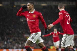 Marcus Rashford po zdobyciu gola