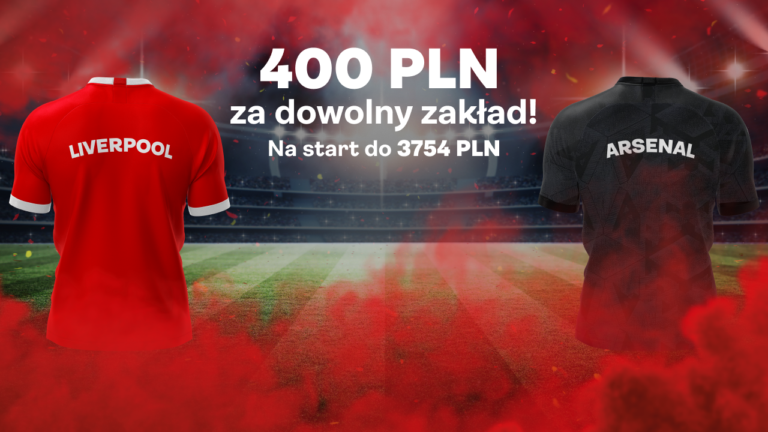 Superbet bonus 400 PLN na Liverpool - Arsenal