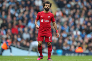 Mo Salah w meczu z Manchesterem City