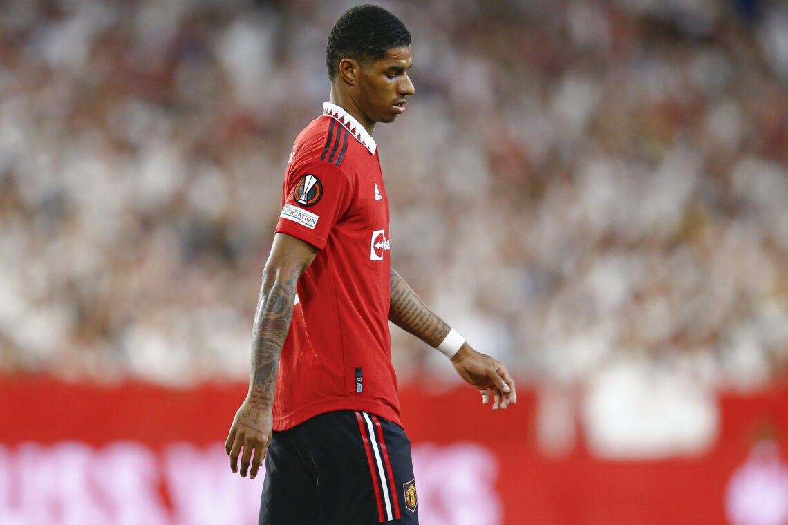 Marcus Rashford w meczu z Sevillą