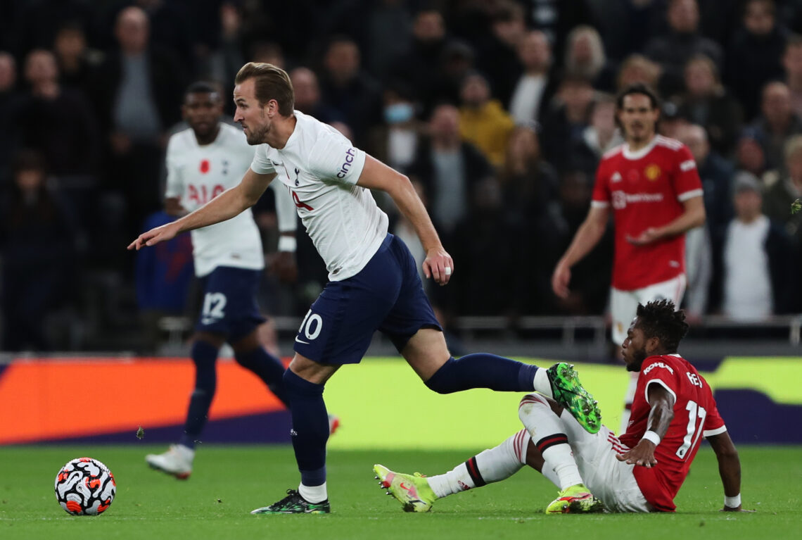 Harry Kane grający przeciwko United