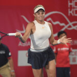 Dajana Jastremska na mocnym forehandzie 25.05.202