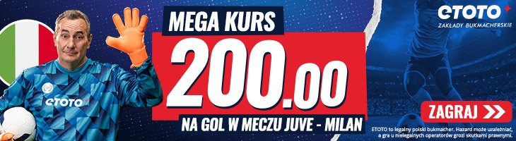 Mega Kurs Juventus - Milan ETOTO mały banner