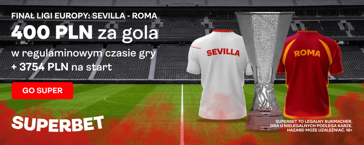 Superbet kod promocyjny na dodatkowy bonus z okazji finału Ligi Europy.