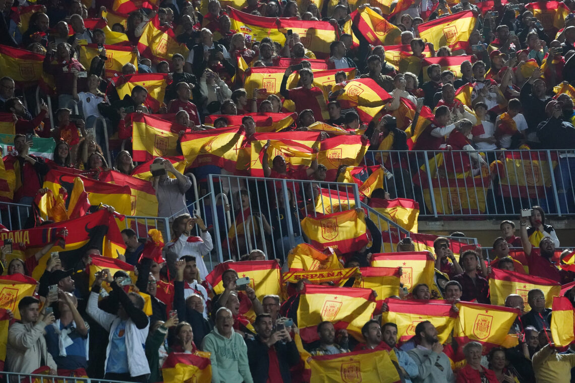 Kibice Hiszpanii podczas meczu