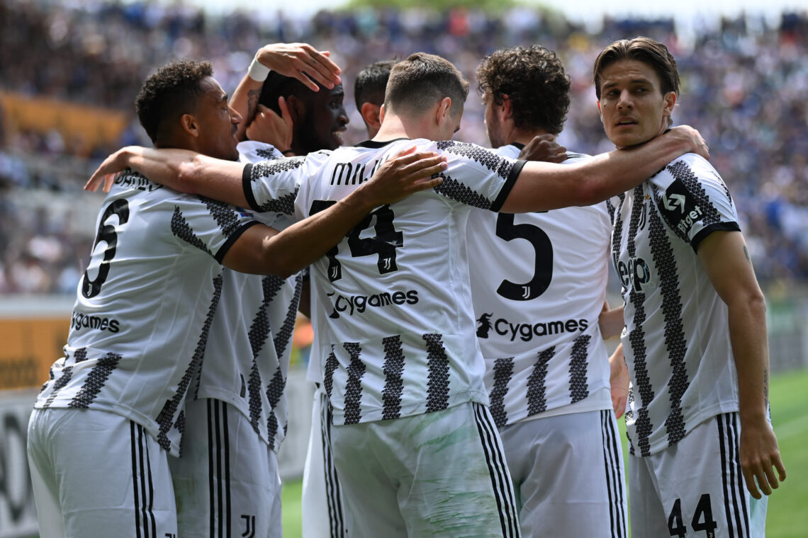 Piłkarze Juventusu po strzeleniu gola
