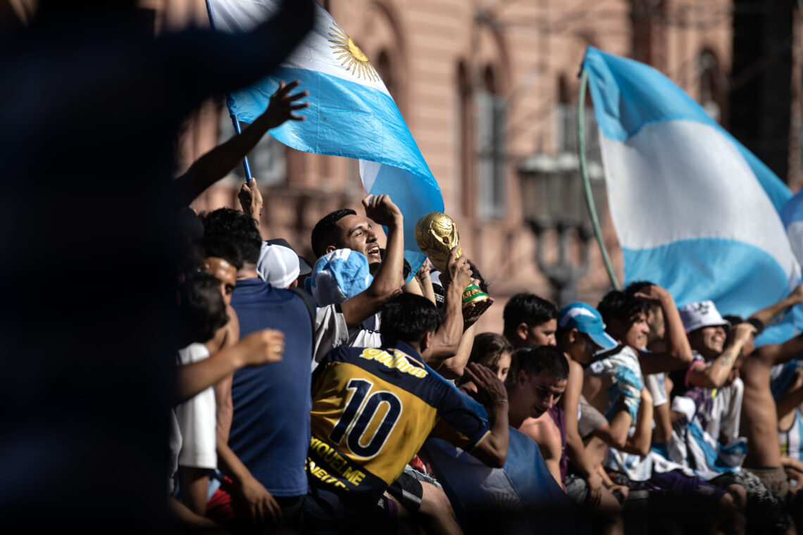 Kibice Argentyny na ulicach