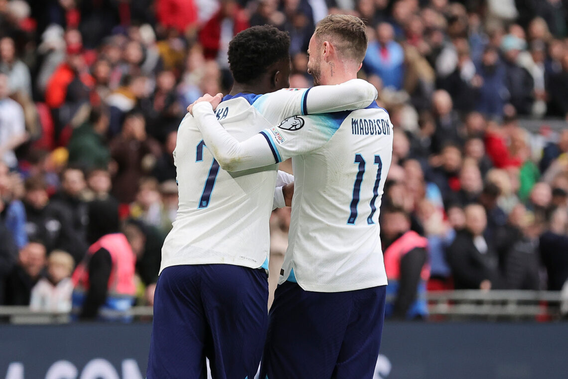 Bukayo Saka, James Maddison