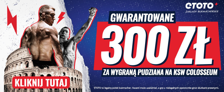 300 PLN za zwycięstwo Pudziana od ETOTO