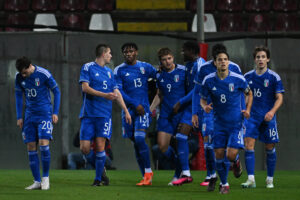 Włochy U21 po zdobyciu gola