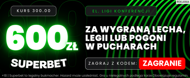 Linfield - Pogoń bonus Superbet