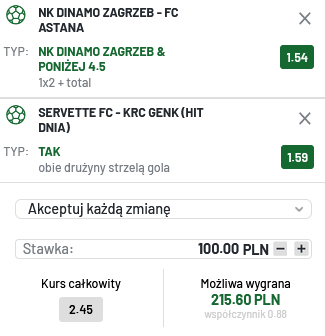 Kupon el. LM, 25 lipca TOTALbet