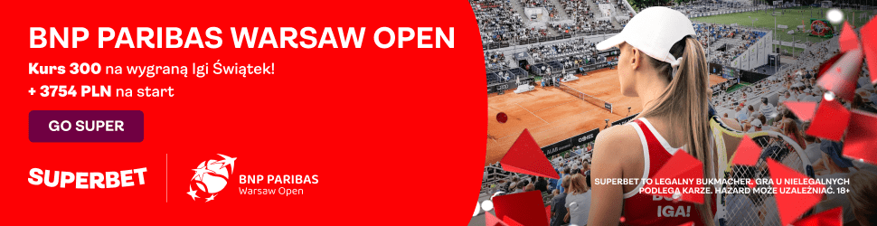 Superbet promocja Warsaw Open