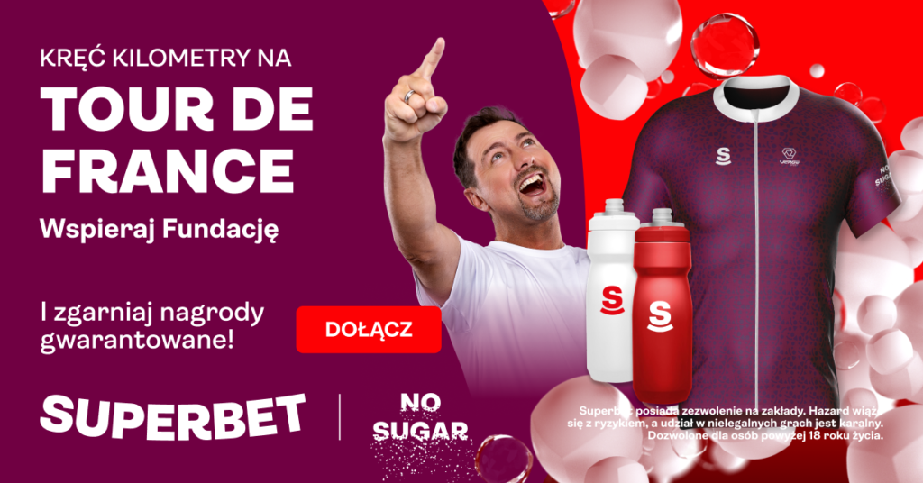 Banner kręć kilometry na TdF z Superbet