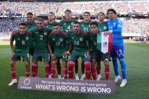Reprezentacja Meksyku przed rozpoczęciem meczu