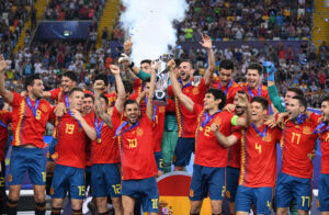 Hiszpania U19 po wygranej na Euro