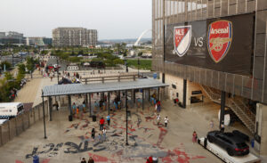 Stadion przed meczem MLS Stars - Arsenal