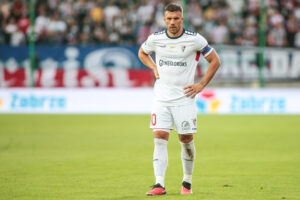 Lukas Podolski podczas spotkania