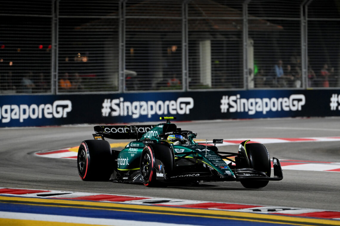 Fernando Alonso, Aston Martin, Grand Prix Singapuru, 17 września, Formuła 1