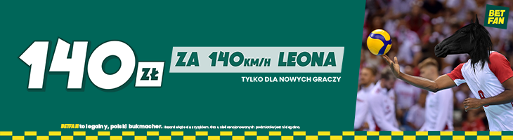 BETFAN Leon bonus 140 PLN banner góra