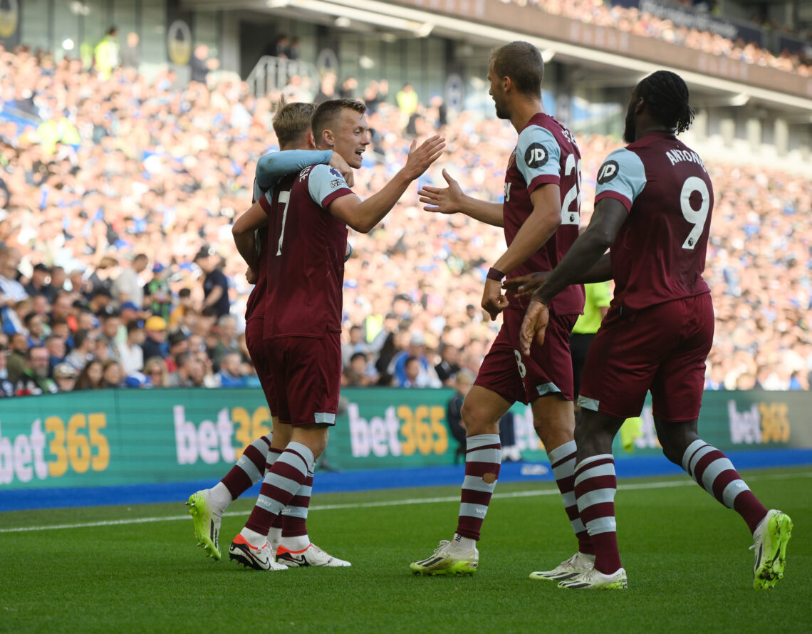 Piłkarze WHU po zdobyciu bramki