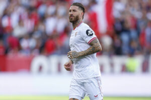 Sergio Ramos podczas meczu ligowego