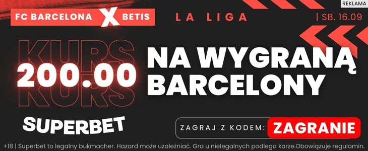 baner Barcelona - Betis zasilacz 