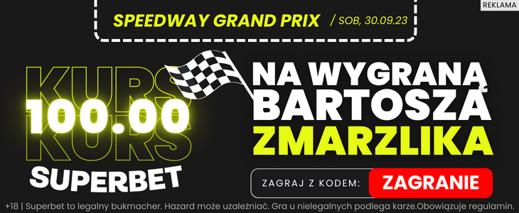 baner Superbet kurs 100 na Zmarzlika