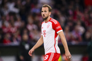 Harry Kane podczas spotkania Bayernu