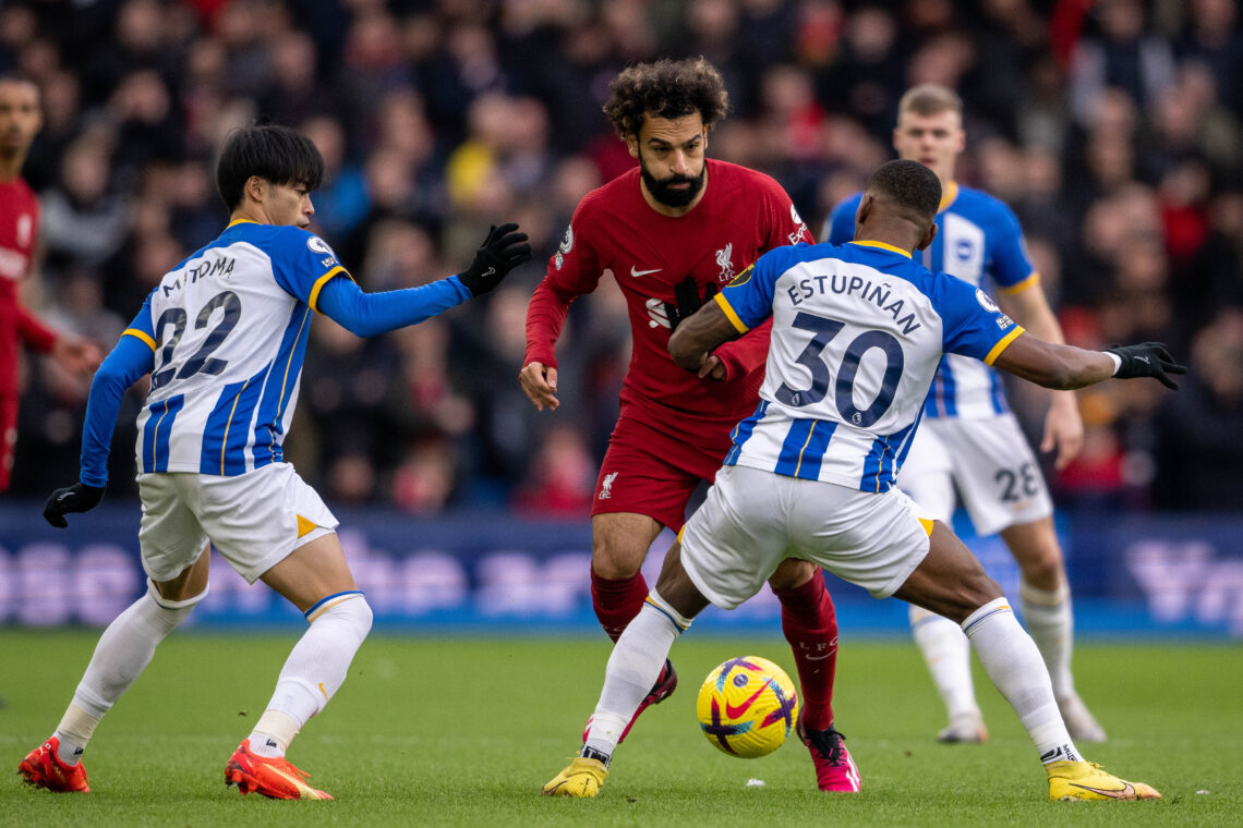 Mo Salah podczas meczu z Brightonem