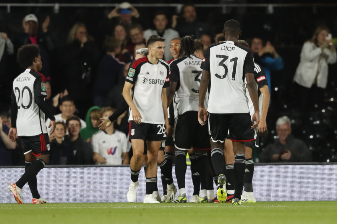 Piłkarze Fulham po zdobyciu gola