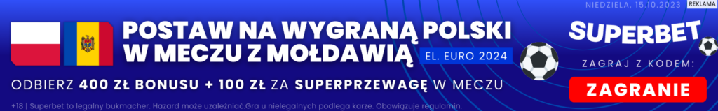 Superbet Polska - Mołdawia mały banner