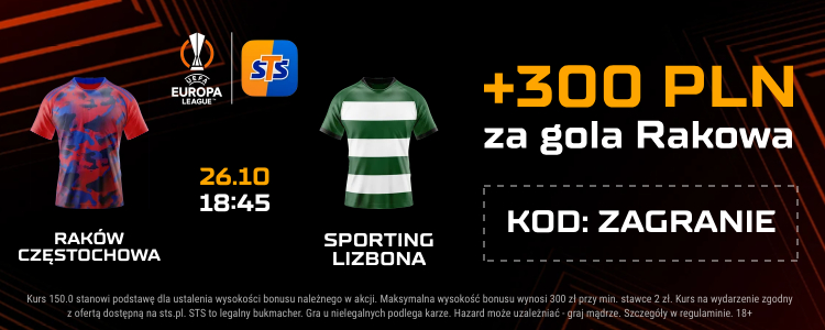 Raków - Sportiing promocja 300 PLN