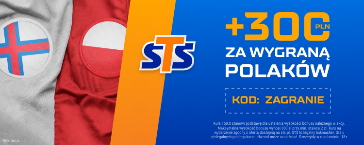 Wyspy Owcze - Polska STS 300 PLN banner duży